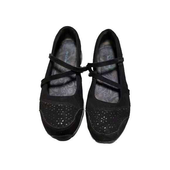 Skechers Biker Blush Women's size 8 Embellished Bling Mary Jane Black shoes - Picture 1 of 7